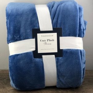 NEW Charter Club Cozy Plush Throw Blanket